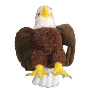 Wild Republic Bald Eagle Plush Stuffed Animal Bird Prey 12" Realistic